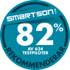 82 % av 624 testpiloter rekommenderar Carmex 