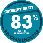 83 % av 12 testpiloter rekommenderar Bosch Rotak 43 