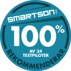100 % av 34 testpiloter rekommenderar Nettbuss Bus4You 