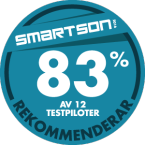 83 % av 12 testpiloter rekommenderar TomTom Spark Cardio + Music 
