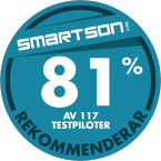 81 % av 117 testpiloter rekommenderar hallon Mobilabonnemang STOR 22 GB 