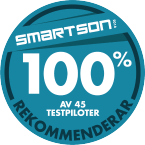 100 % av 45 testpiloter rekommenderar Electrolux UltraPower ZB5022 