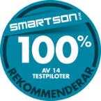 100 % av 14 testpiloter rekommenderar Samsung Galaxy Tab S 