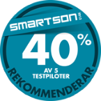 40 % av 5 testpiloter rekommenderar Samsung ATIV Smart PC Pro XE700T1C 