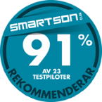 91 % av 23 testpiloter rekommenderar Toyota Verso 