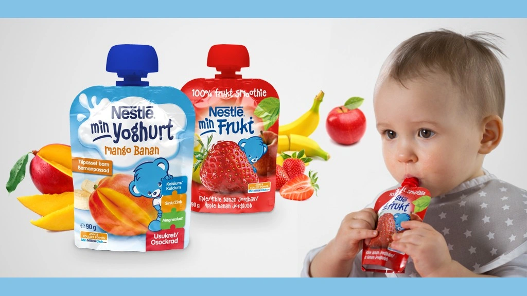 Nestlé Min Frukt & Min Yoghurt Klämpåse