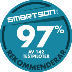97 % av 200 testpiloter rekommenderar WONDERBOOM 2 