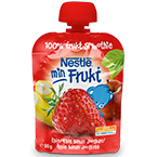 Nestlé Min Frukt & Min Yoghurt Klämpåse Min Frukt Äpple/Banan/Jordgubb
