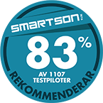 83 % av 1107 testpiloter rekommenderar Synoptik Linser All-Inclusive™ 
