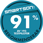 91 % av 193 testpiloter rekommenderar Motorola Moto G6