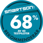 68 % av 40 testpiloter rekommenderar Electrolux Pure F9 