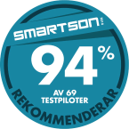 94 % av 69 testpiloter rekommenderar Motorola one 