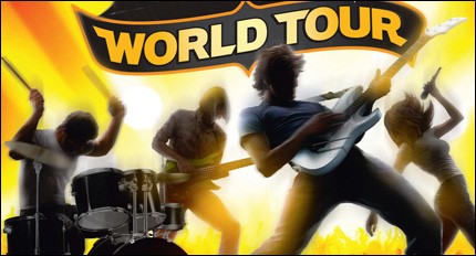 guitar hero world tour guitar ps2 box sticker