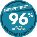 96 % av 46 testpiloter rekommenderar Electrolux UltraPower EUP8GREEN 