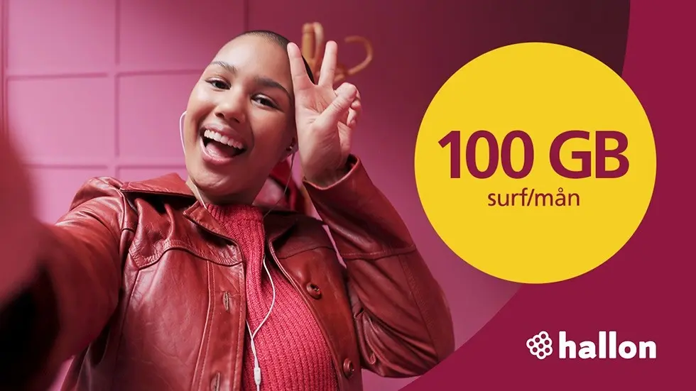 hallon Mobilabonnemang 100 GB