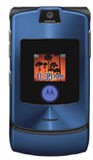 Motorola Razr V3i blå stängd
