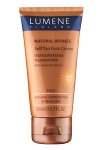Lumene natural bronze self tan face cream 