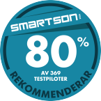80 % av 369 testpiloter rekommenderar Vileda Turbo Smart Vileda Turbo Smart